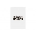 Tommy Jeans Zebra Print Abstract Buckle Γυναικεία Δερμάτινη Casual Ζώνη Λευκή, Μαύρη
