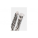 Tommy Jeans Zebra Print Abstract Buckle Γυναικεία Δερμάτινη Casual Ζώνη Λευκή, Μαύρη