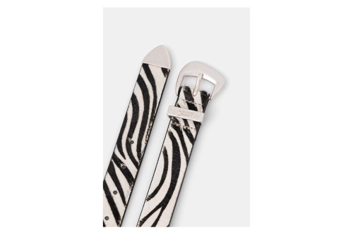 Tommy Jeans Zebra Print Abstract Buckle Ζώνη Casual (AW0AW18873 ACG)