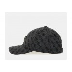 Guess Katya 4G Logo Baseball Καπέλο Strapback Ανθρακί, Μαύρο