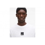 Karl Lagerfeld Curved Hem Ανδρικό Κοντομάνικο T-Shirt Λευκό