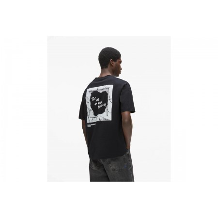 Karl Lagerfeld Rule Breaking Ανδρικό Κοντομάνικο T-Shirt Μαύρο