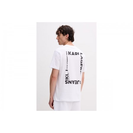Karl Lagerfeld Frame Logo Ανδρικό Κοντομάνικο T-Shirt Λευκό