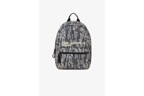 Karl Lagerfeld Essential Nylon Linear Logo Backpack (B2M30155 1IJ)