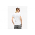 Karl Lagerfeld Slim K logo Γυναικείο Κοντομάνικο T-Shirt Λευκό