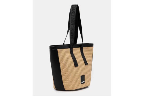 Karl Lagerfeld Box Logo Raffia Τσάντα Tote (B2W30113 106)