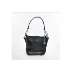 Juicy Couture Jasmine Medium Γυναικεία Τσάντα Ώμου Μαύρη, Ασημί