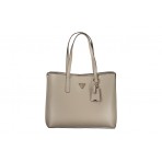 Guess Meridian Triangle Logo Τσάντα Tote (BG697423 DARK TAUPE)