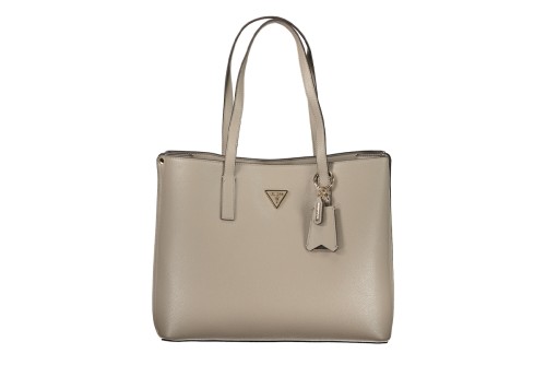 Guess Meridian Triangle Logo Τσάντα Tote (BG697423 DARK TAUPE)