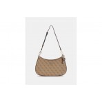 Guess Noelle 4G Logo Τσάντα Ωμου Fashion (BG787918 LATTE LOGO-BROWN)