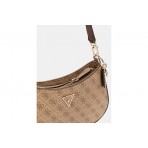 Guess Noelle 4G Logo Τσάντα Ωμου Fashion (BG787918 LATTE LOGO-BROWN)