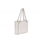 Guess Noelle 4G Logo Τσάντα Ωμου - Χειρός Fashion (BG787925 BONE LOGO)