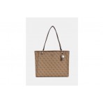 Guess Noelle 4G Logo Τσάντα Shopper (BG787925 LATTE LOGO-BROWN)