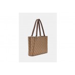 Guess Noelle 4G Logo Τσάντα Shopper (BG787925 LATTE LOGO-BROWN)