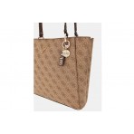 Guess Noelle 4G Logo Τσάντα Shopper (BG787925 LATTE LOGO-BROWN)