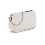 Guess Noelle Logo 4G Mini Τσαντάκι Χιαστί - Ώμου (BG787971 BONE LOGO)