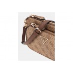 Guess Noelle 4G Logo Mini Τσαντάκι Χιαστί - Ώμου (BG787971 LATTE LOGO-BROWN)