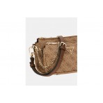 Guess Noelle 4G Logo Mini Τσαντάκι Χιαστί - Ώμου (BG787971 LATTE LOGO-BROWN)