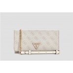 Guess Noelle Mini Clutch 4G Τσαντάκι Χιαστί - Ώμου (BG787975 BONE LOGO)