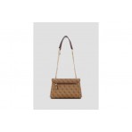 Guess Noelle Ii Τσαντάκι Ώμου (BG967221 LATTE LOGO-BROWN)
