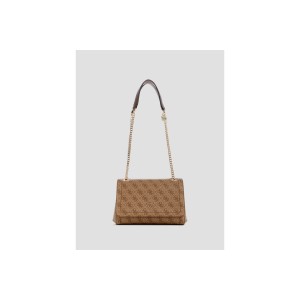 Guess Noelle Ii Τσαντάκι Ώμου (BG967221 LATTE LOGO-BROWN)