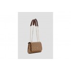 Guess Noelle Ii Τσαντάκι Ώμου (BG967221 LATTE LOGO-BROWN)