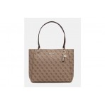 Guess Noelle Ii 4G Logo Τσάντα Tote (BG967225 LATTE LOGO BROWN)