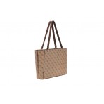 Guess Noelle Ii 4G Logo Τσάντα Tote (BG967225 LATTE LOGO BROWN)