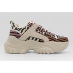 Buffalo Bliss Animal Print Sneakers Μπεζ, Διάφορα Χρώματα