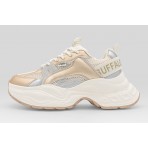 Buffalo Yuno One Sneakers Εκρού, Χρυσά, Ασημί