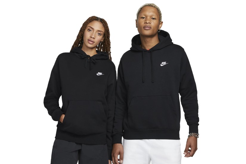 Nike Sportswear Club Fleece Ανδρικό Φούτερ Με Κουκούλα Μαύρο