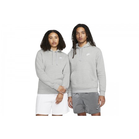 Nike Sportswear Club Fleece Ανδρικό Φούτερ Με Κουκούλα Γκρι
