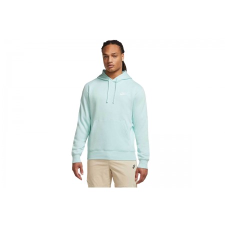Nike Sportswear Club Fleece Ανδρικό Φούτερ Με Κουκούλα Γαλάζιο