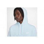 Nike Sportswear Club Fleece Ανδρικό Φούτερ Με Κουκούλα Σιέλ