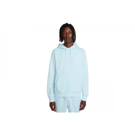 Nike Sportswear Club Fleece Ανδρικό Φούτερ Με Κουκούλα Σιέλ