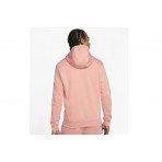 Nike Sportswear Club Fleece Ανδρικό Φούτερ Με Κουκούλα Σομόν