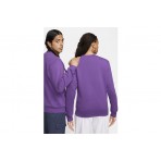 Nike Sportswear Club Fleece Ανδρική Μακρυμάνικη Μπλούζα Μωβ