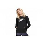 Nike Sportswear Essential Γυναικείο Φούτερ με Κουκούλα Μαύρο