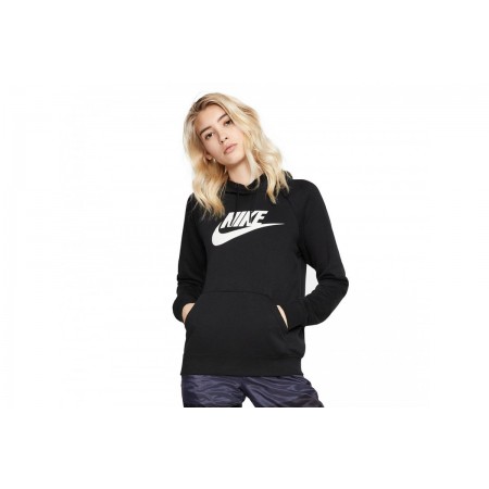 Nike Sportswear Essential Γυναικείο Φούτερ με Κουκούλα Μαύρο
