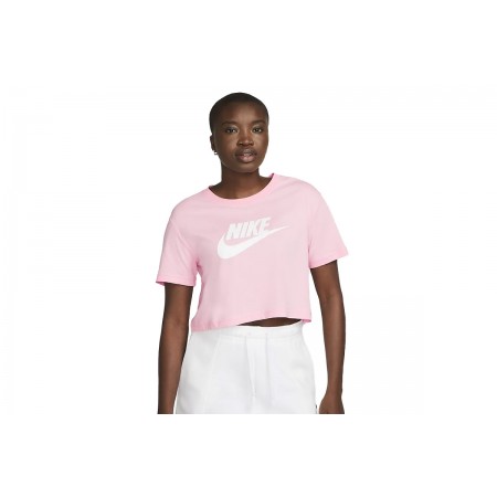 Nike Crop Top Κοντομάνικο 