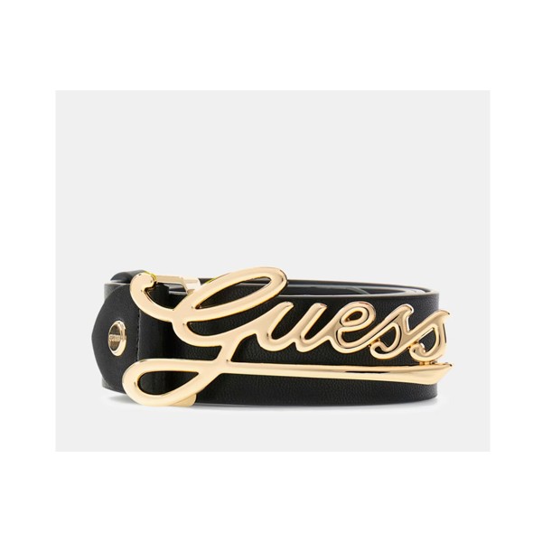 Guess Melisandra Logo-Scrip Ζώνη Casual (BW9250P5335 BLA)