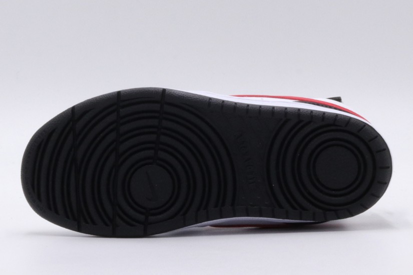 Nike Court Borough Mid 2 Παιδικά Sneakers Λευκά, Μαύρα, Κόκκινα