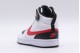 Nike Court Borough Mid 2 Παιδικά Sneakers Λευκά, Μαύρα, Κόκκινα