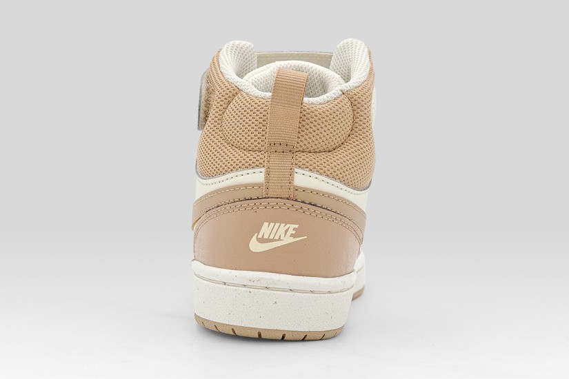Nike Court Borough Mid 2 Παιδικά Sneakers Μπεζ, Λευκά