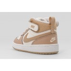 Nike Court Borough Mid 2 Βρεφικά Sneakers Εκρού, Μπεζ