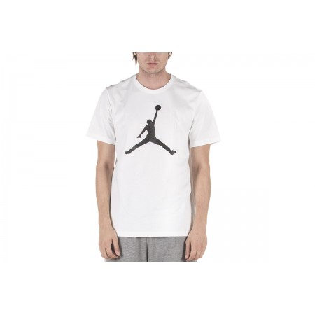 Jordan Jumpman Ανδρικό Κοντομάνικο T-Shirt Λευκό (CJ0921 100)