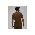 Jordan Jumpman Ανδρικό Κοντομάνικο T-Shirt Καφέ (CJ0921 385)