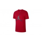 Jordan Jumpman Ανδρικό Κοντομάνικο T-Shirt Κόκκινο