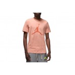Jordan Jumpman Ανδρικό Κοντομάνικο T-Shirt Ροζ (CJ0921 824)