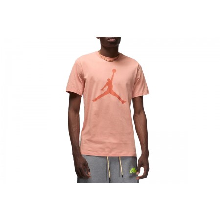 Jordan Jumpman Ανδρικό Κοντομάνικο T-Shirt Ροζ (CJ0921 824)